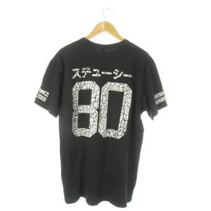 ステューシー STUSSY ELEPHANT S Tシャツ クルーネック 半袖 プリント ロゴ XL 黒 ブラック /AO19 ■GY11 メンズ