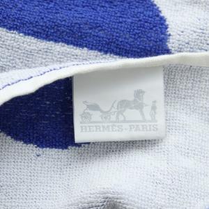 エルメス HERMES ビーチタオル バスタオル 総柄 ロゴ 水玉柄 ドット柄