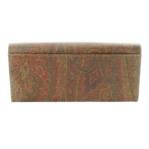 エトロ ETRO 長財布 ロングウォレット 小銭入れあり レザー 革 PVC