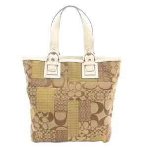 コーチ COACH 10089 シグネチャー パッチワーク トートバッグ ハンド 