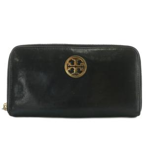 トリーバーチ TORY BURCH 長財布 レザー ラウンドファスナー ロゴ
