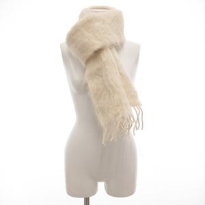 ロエベ LOEWE モヘアマフラー ストール フリンジ アナグラム ロゴ