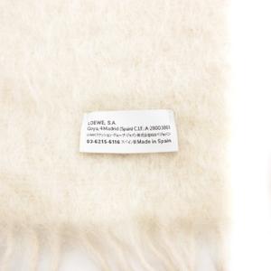 ロエベ LOEWE モヘアマフラー ストール フリンジ アナグラム ロゴ