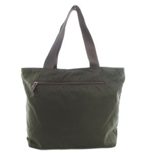 プラダ PRADA ハンドバッグ トート 肩掛け 三角プレート トライアングルロゴ ナイロン 緑 グリーン /GV ■GY18 メンズ