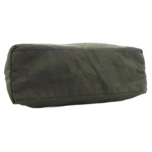 プラダ PRADA ハンドバッグ トート 肩掛け 三角プレート トライアングルロゴ ナイロン 緑 グリーン /GV ■GY18 メンズ