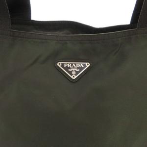 プラダ PRADA ハンドバッグ トート 肩掛け 三角プレート トライアングルロゴ ナイロン 緑 グリーン /GV ■GY18 メンズ