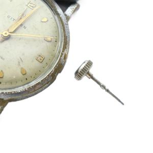 ウォッチブレス ブランド不明 シルバー？素材不明 ジャンク扱い シチズン CITIZEN ジャンク品 CENTER SECOND センターセコンド Cマーク