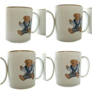 ラルフローレン RALPH LAUREN ポロベアー POLO BEAR マグカップ コップ 4個セット 陶器 白 ホワイト  金 ゴールド /MP ■GY18 その他