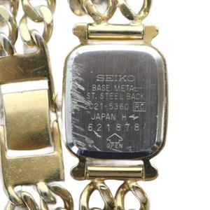 セイコー SEIKO 腕時計 ウォッチ クォーツ スクエア チェーン