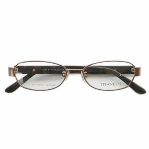 マークバイマークジェイコブス MARC by MARC JACOBS 眼鏡 メガネ 度なし チタンフレーム ロゴ 52□16-140 茶色 ブラウン MMJ 0533/J ELQ /XZ ■GY11 レディース