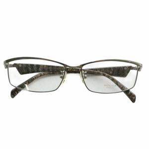 ポリス POLICE 眼鏡 メガネ 度なし セルフレーム チタン スクエア ロゴ 57□15-140 シルバー色 赤 レッド V8420J /XZ ■GY11 メンズ