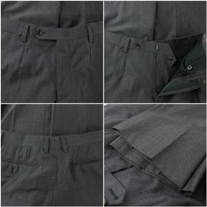 バーバリー BURBERRY セットアップ 上下2点セット テーラードジャケット 2B サイドベンツ 背抜き スラックス テーパード 灰 グレー A1H35-194-07 /MP ■GY18 メンズ