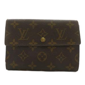 ルイヴィトン LOUIS VUITTON M61202 モノグラム ポルトトレゾール エテュイ パピエ 三つ折り 財布 PVC レザー 総柄 茶 ブラウン /XZ ■OH ■GY17 メンズ レディース