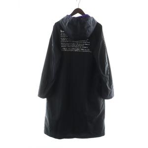 【中古】未使用品 カラー kolor タグ付き 21SS バックプリント ナイロン コート ロング フード 3 黒 21WCM-C11127S 未使用品 カラー kolor タグ付き 21SS バックプリント ナイロン コート