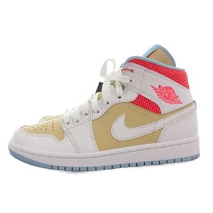 未使用品 ナイキ NIKE タグ付き WMNS AIR JORDAN1 MID SE スニーカー シューズ ハイカット ロゴ 26cm マルチカラー CZ0774-300 /AE ■GY18 レディース