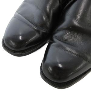 バーバリー BURBERRY チャッカブーツ 革靴 レザー レースアップ 25cm 黒 ブラック /AE ■GY18 メンズ