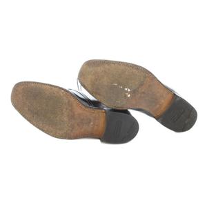 バーバリー BURBERRY チャッカブーツ 革靴 レザー レースアップ 25cm 黒 ブラック /AE ■GY18 メンズ