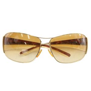 プラダ PRADA 眼鏡 サングラス メタルフレーム グラデーション ロゴ 67□13-115 茶色 ブラウン ゴールド色 SPR 74G /XZ ■OH ■GY18 レディース