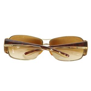 プラダ PRADA 眼鏡 サングラス メタルフレーム グラデーション ロゴ 67□13-115 茶色 ブラウン ゴールド色 SPR 74G /XZ ■OH ■GY18 レディース
