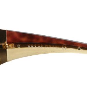 プラダ PRADA 眼鏡 サングラス メタルフレーム グラデーション ロゴ 67□13-115 茶色 ブラウン ゴールド色 SPR 74G /XZ ■OH ■GY18 レディース