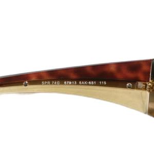 プラダ PRADA 眼鏡 サングラス メタルフレーム グラデーション ロゴ 67□13-115 茶色 ブラウン ゴールド色 SPR 74G /XZ ■OH ■GY18 レディース
