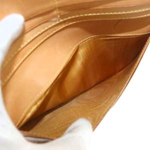 エトロ ETRO 二つ折り財布 ウォレット 長財布 PVC レザー ロゴ 総柄 茶