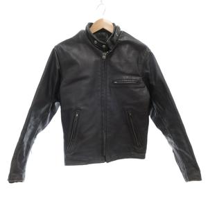 ショット SCHOTT ライダース レザージャケット 革ジャン 36 シングル ライナー付 黒 ブラック /AE ■GY18 メンズ