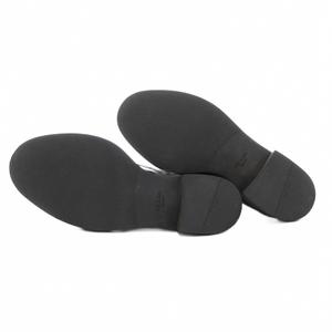 プラダ PRADA ショートブーツ 38.5 25.5cm シューズ レザー 本革 レースアップ サイドジップ 黒 ブラック /AE ■GY18 メンズ レディース