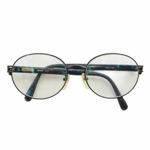 モスキーノ MOSCHINO 眼鏡 メガネ 度あり メタルフレーム ラウンド マーブル 54□17-140 黒 ブラック 5717 /XZ ■GY11 メンズ