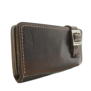 レッドウィング REDWING 長財布 二つ折り レザー ロゴ 型押し 茶色