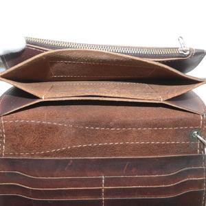 レッドウィング REDWING 長財布 二つ折り レザー ロゴ 型押し 茶色
