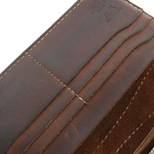 レッドウィング REDWING 長財布 二つ折り レザー ロゴ 型押し 茶色