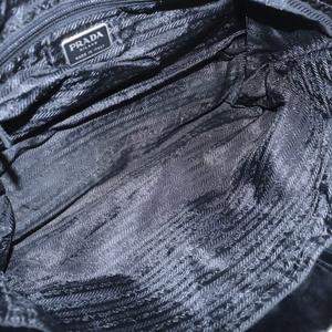 プラダ PRADA トートバッグ ハンドバッグ 三角 トライアングル ロゴ プレート ナイロン 黒 ブラック ■GY11 /MQ レディース