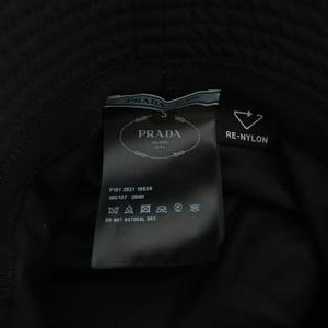 プラダ PRADA 帽子 バケットハット バケハ Re-Nylon リサイクルナイロン トライアングルロゴ S 黒 ブラック 1HC137 2DMI /XZ ■OH ■GY11 レディース