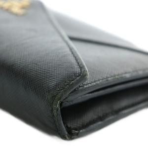 プラダ PRADA 長財布 二つ折り サフィアーノレザー ロゴ ゴールド金具 黒 ブラック /XZ ■OH ■GY18 レディース