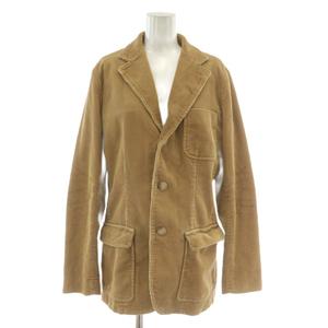 ラルフローレン RALPH LAUREN テーラードジャケット ブレザー 太畝 コーデュロイ シングル 3B センターベント 3f L 茶色 ブラウン /XZ ■GY18 レディース