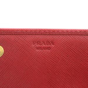プラダ PRADA 長財布 二つ折り サフィアーノレザー ロゴ ゴールド金具 赤 レッド /XZ ■OH ■GY11 レディース