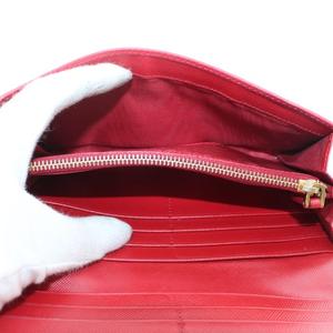 プラダ PRADA 長財布 二つ折り サフィアーノレザー ロゴ ゴールド金具 赤 レッド /XZ ■OH ■GY11 レディース