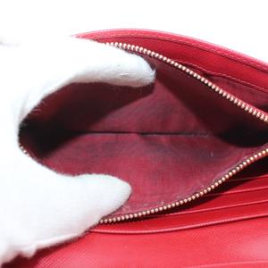 プラダ PRADA 長財布 二つ折り サフィアーノレザー ロゴ ゴールド金具 赤 レッド /XZ ■OH ■GY11 レディース