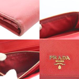 プラダ PRADA 長財布 二つ折り サフィアーノレザー ロゴ ゴールド金具 赤 レッド /XZ ■OH ■GY11 レディース