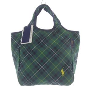 ポロ ラルフローレン POLO RALPH LAUREN 保冷・保温バック ハンドバッグ チェック 緑 グリーン /SR■GY18 レディース