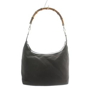 グッチ GUCCI バンブー ハンドバッグ ワンショルダー ナイロン 茶色 ブラウン 000 0531 200047 /XZ ■OH ■GY18 レディース