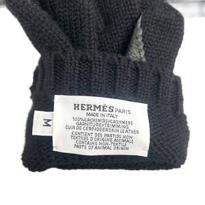 エルメス HERMES Baltimore ボルチモア 手袋 グローブ 5本指 カシミヤ 