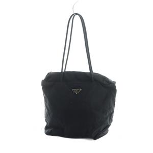 プラダ PRADA トートバッグ ハンド ナイロン ロゴ 黒 ブラック ■GY18 /MQ ■OH レディース