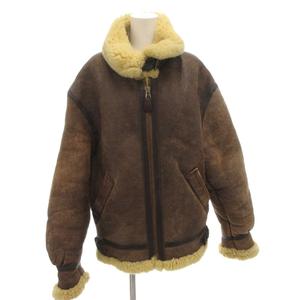 アヴィレックス AVIREX TYPE B-3 フライトジャケット ムートン ブルゾン 40 茶 ブラウン ボア 33H5595 /FF ■GY18 メンズ