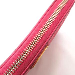 プラダ PRADA 長財布 サイフ キルティング プレート ラウンドファスナー ショッキングピンク /YJ ■GY11 レディース