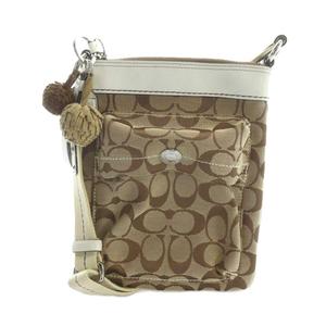 コーチ COACH 7082 ショルダーバッグ 斜めがけ ロゴ シグネチャー 茶 ブラウン ■GY18 /MQ レディース