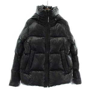 カナダグース CANADA GOOSE クロフトンパッファー Crofton Puffer ダウンジャケット アウター ナイロン フード ジップアップ ロゴ S 黒 ブラック 2252MB /XZ ■GY18 メンズ