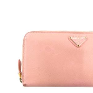 プラダ PRADA サフィアーノ 長財布 ウォレット 小銭入れ レザー ピンク /JS ■GY17 レディース