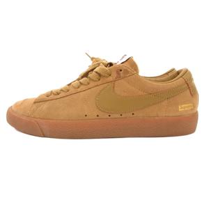 ナイキ エスビー NIKE SB × シュプリーム SUPREME Blazer Low GT スニーカー シューズ ローカット 27.5cm 茶 ブラウン /JS ■GY18 メンズ